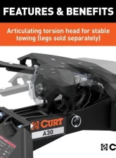 Curt A30 5Th Wheel Hitch Head                                     - 16590 - Image 5