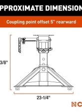 Curt 20,000 Lbs Crosswing Lightweight 5Th Wheel Hitch                                     - 16600 - Image 2