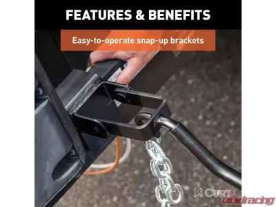 Curt 8K - 10K Lbs 30-5/8" Bars Deep Drop Trunnion Bar Weight Distribution Hitch - 17352