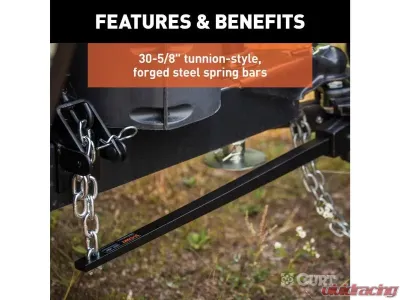 Curt 8K - 10K Lbs 30-5/8" Bars Deep Drop Trunnion Bar Weight Distribution Hitch - 17352