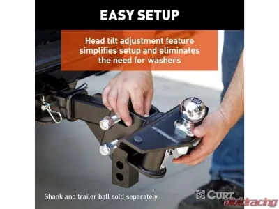 Curt 8-10K No Shank Trutrack 2P Weight Distribution Hitch With 2X Sway Control - 17600