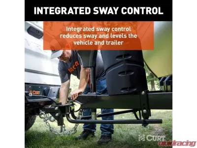 Curt 8-10K Trutrack 2P Weight Distribution Hitch With 2X Sway Control - 17601