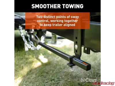 Curt 8-10K Trutrack 2P Weight Distribution Hitch With 2X Sway Control - 17601
