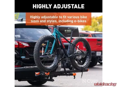 Curt 2 Bikes 2" Shank Aluminum Tray-Style Hitch-Mounted Bike Rack - 18088