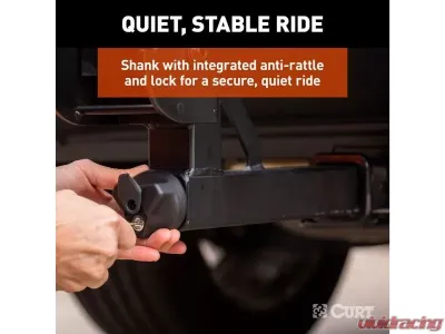 Curt 2 Bikes 2" Shank Aluminum Tray-Style Hitch-Mounted Bike Rack - 18088