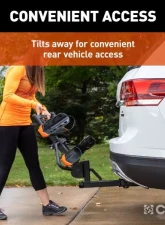 Curt 2 Bikes 2" Shank Aluminum Tray-Style Hitch-Mounted Bike Rack                                     - 18088 - Image 9