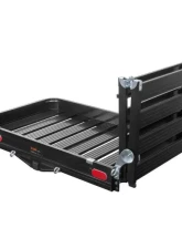 Curt 2" Shank 50" x 30" Black Aluminum Hitch Cargo Carrier With Ramp Folding                                     - 18112 - Image 2