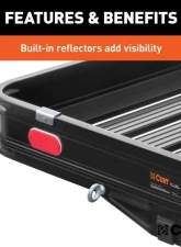 Curt 2" Shank 50" x 30" Black Aluminum Hitch Cargo Carrier With Ramp Folding                                     - 18112 - Image 10