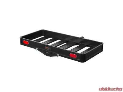 Curt Fixed 2" Shank 500 Lbs. 49" x 22" Black Aluminum Basket Cargo Carrier - 18113