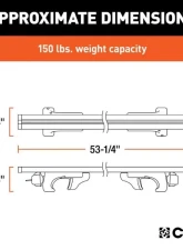 Curt 53-3/8" Aluminum Universal Roof Rack Crossbars                                     - 18118 - Image 2