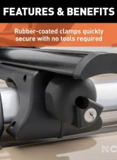 Curt 53-3/8" Aluminum Universal Roof Rack Crossbars                                     - 18118 - Image 6