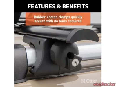 Curt 53-3/8" Aluminum Universal Roof Rack Crossbars - 18118