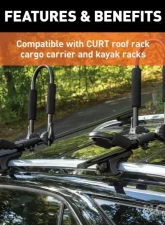 Curt 53-3/8" Aluminum Universal Roof Rack Crossbars                                     - 18118 - Image 9