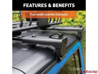 Curt 2-Pack Roof Rack Crossbars Jeep Wrangler Jk 2009-2018 - 18119