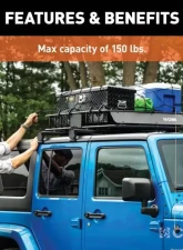 Curt 2-Pack Roof Rack Crossbars Jeep Wrangler Jk 2009-2018                                     - 18119 - Image 7