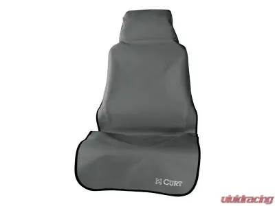 Curt 58" x 23" Grey Seat Defender Removable Waterproof Bucket Seat Cover - 18500