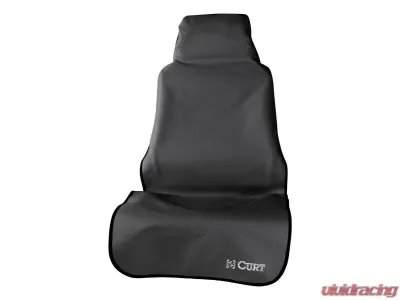 Curt 58" x 23" Black Seat Defender Removable Waterproof Bucket Seat Cover - 18501