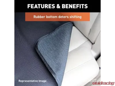 Curt 58" x 63" Xl Grey Seat Defender Removable Waterproof Bench Seat Cover - 18520