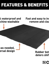 Curt 60" x 60" Seat Defender Removable Waterproof Black Cargo Blanket Protector                                     - 18530 - Image 3