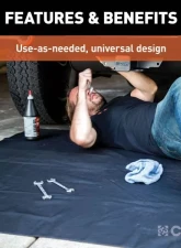 Curt 60" x 60" Seat Defender Removable Waterproof Black Cargo Blanket Protector                                     - 18530 - Image 4