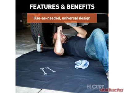 Curt 60" x 60" Seat Defender Removable Waterproof Black Cargo Blanket Protector - 18530