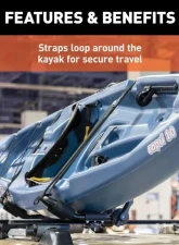 Curt 2-Pack 18320 Kayak Holders Replacement Safety Straps                                     - 19235 - Image 2