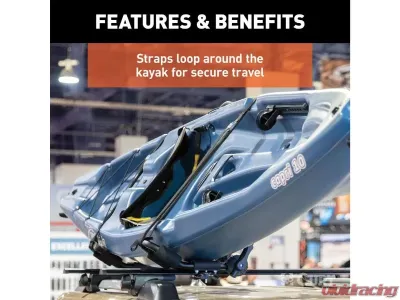 Curt 2-Pack 18320 Kayak Holders Replacement Safety Straps - 19235