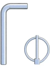 Curt 60691 Replacement Gooseneck Safety Chain Anchor Pins                                     - 19251 - Image 2