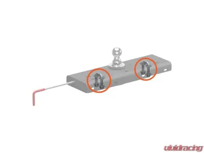 Curt 60607 Replacement Original Double Lock Safety Chain Anchor Kit - 19260