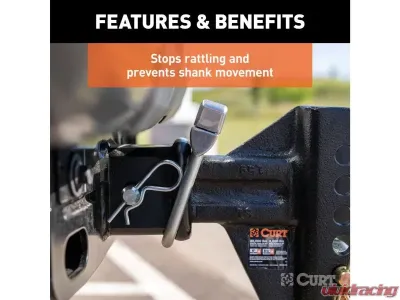 Curt 2-1/2" Receiver No-Tool Anti-Rattle Hitch Clamp - 22320