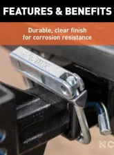 Curt 2-1/2" Receiver No-Tool Anti-Rattle Hitch Clamp                                     - 22320 - Image 7