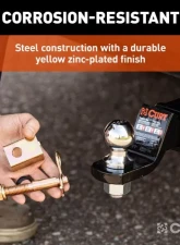 Curt 2" Receiver With 5/8" Hole Anti-Rattle Hitch Pin And Shim                                     - 22323 - Image 4