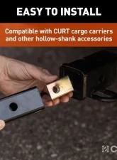 Curt 2" Receiver With 5/8" Hole Anti-Rattle Hitch Pin And Shim                                     - 22323 - Image 5