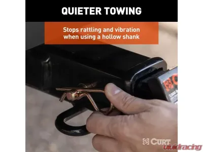 Curt 2" Receiver With 5/8" Hole Anti-Rattle Hitch Pin And Shim - 22323