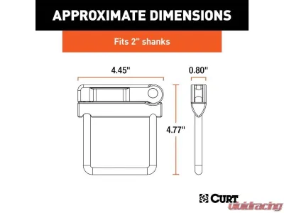 Curt 2" Receiver No-Tool Anti-Rattle Hitch Clamp - 22325