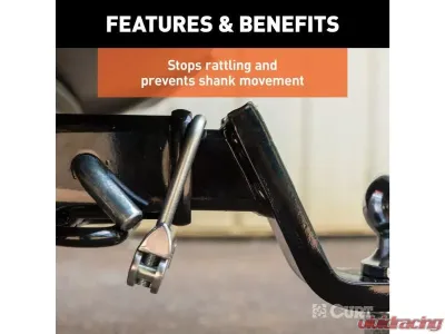 Curt 2" Receiver No-Tool Anti-Rattle Hitch Clamp - 22325