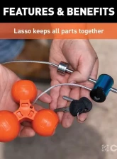 Curt 1-7/8" | 2" | 2-5/16" Universal Tri-Ball Trailer Coupler Lock                                     - 23082 - Image 8