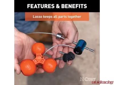 Curt 1-7/8" | 2" | 2-5/16" Universal Tri-Ball Trailer Coupler Lock - 23082