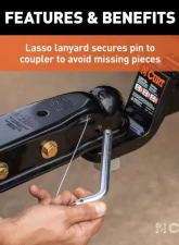 Curt 2" Channel | 3,500 Lbs Quickpin No-Latch 2 1/12" Trailer Coupler                                     - 25471 - Image 7