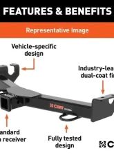Curt 2" Front Receiver Hitch Chevrolet Silverado | Gmc Sierra 1500 2019-2022                                     - 31088 - Image 3