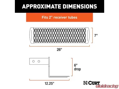 Curt 6" Drop Grip Step Receiver Hitch Step - 32002