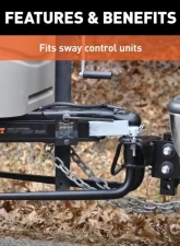 Curt 5/8" x 1-3/4" Shank | 1-1/4" Sway Replacement Control Ball Packaged                                     - 40010 - Image 5