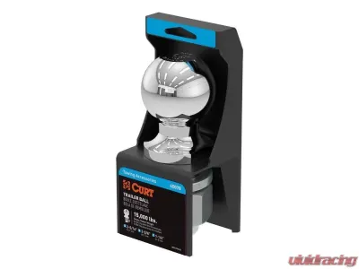 Curt 1-1/4" x 2-5/8" Shank 15,000 Lbs CHRome 2-5/16" Trailer Ball Packaged - 40078