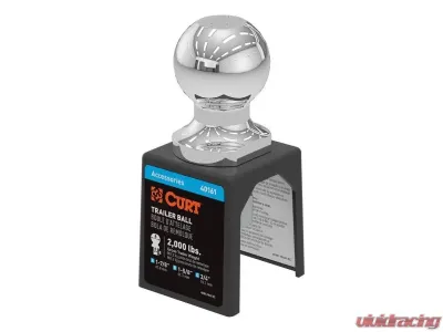 Curt 3/4" x 1-5/8" Shank 2,000 Lbs CHRome 1-7/8" Trailer Ball Packaged - 40161