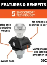 Curt 1" Shank 7,500 Lbs Rockerball 2" Cushion Hitch Trailer Ball                                     - 40247 - Image 3