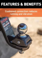 Curt 1" Shank 7,500 Lbs Rockerball 2" Cushion Hitch Trailer Ball                                     - 40247 - Image 6