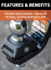 Curt 1" Shank 7,500 Lbs Rockerball 2" Cushion Hitch Trailer Ball                                     - 40247 - Image 10