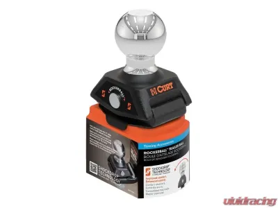 Curt 1-1/4" Shank 12,000 Lbs Rockerball 2-5/16" Cushion Hitch Ball Packaged - 40249