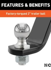 Curt 2" Shank 7,500 Lbs 6" Drop Loaded Ball Mount With 2" Ball                                     - 45064 - Image 5