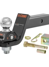 Curt 2" Shank 7,500 Lbs 3" Drop Rockerball Cushion Hitch With 2" Ball                                     - 45143 - Image 9